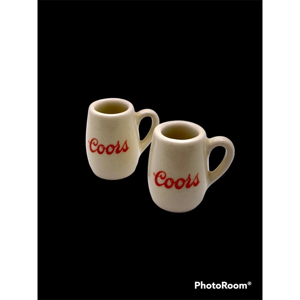 Vintage Coors Mini Mugs Souvenir Beer Mug Golden CO